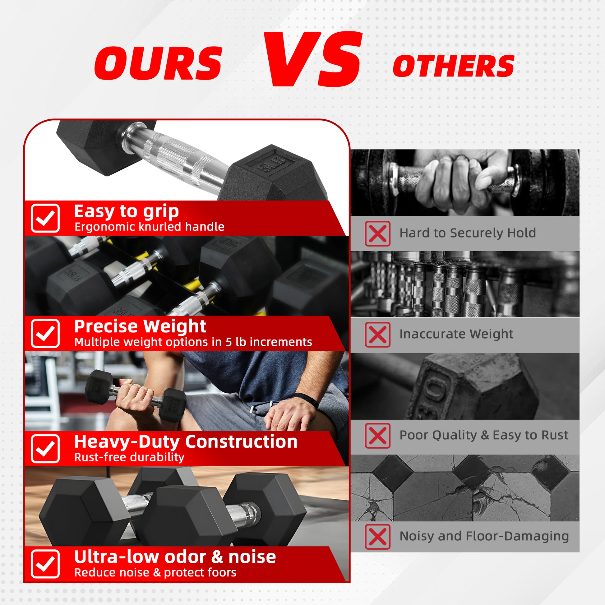 800LB Heavy Dumbbell Set