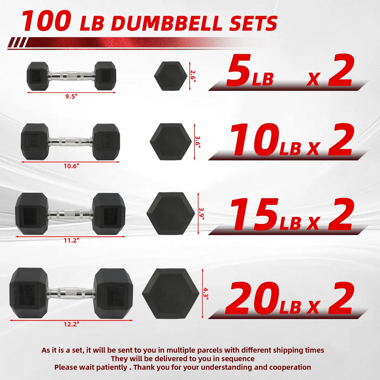 800LB Heavy Dumbbell Set