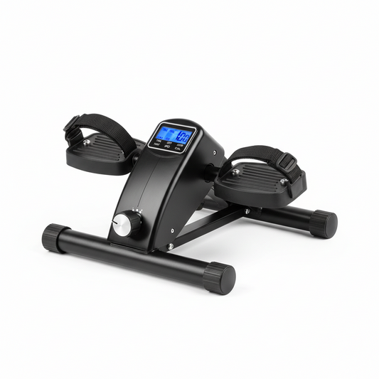 Mini Indoor Pedal Exerciser Cycle Bike Leg Arm Desk W/Lcd Display Fitness Portable Pedal Stationary Bike Home Exercise Black